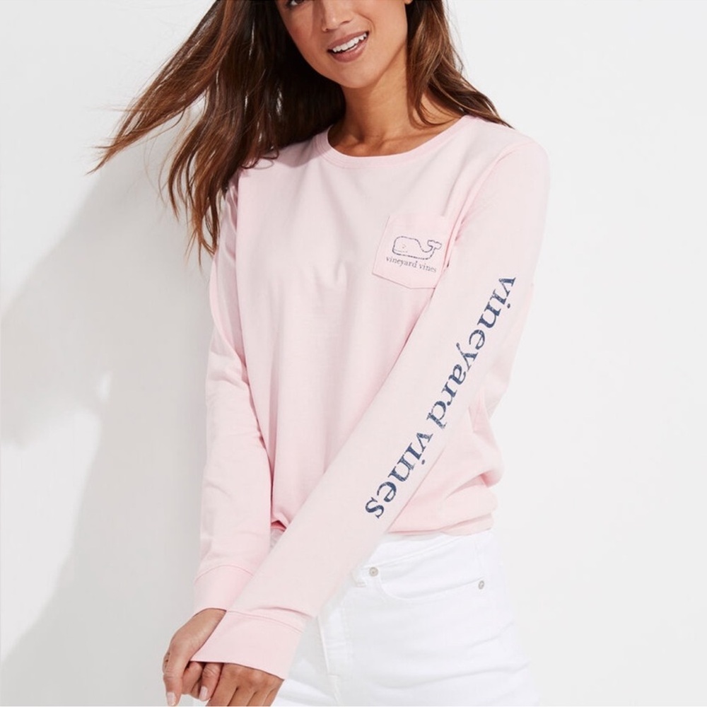 Vineyard vines Vintage Whale Long-Sleeve Pocket Tee